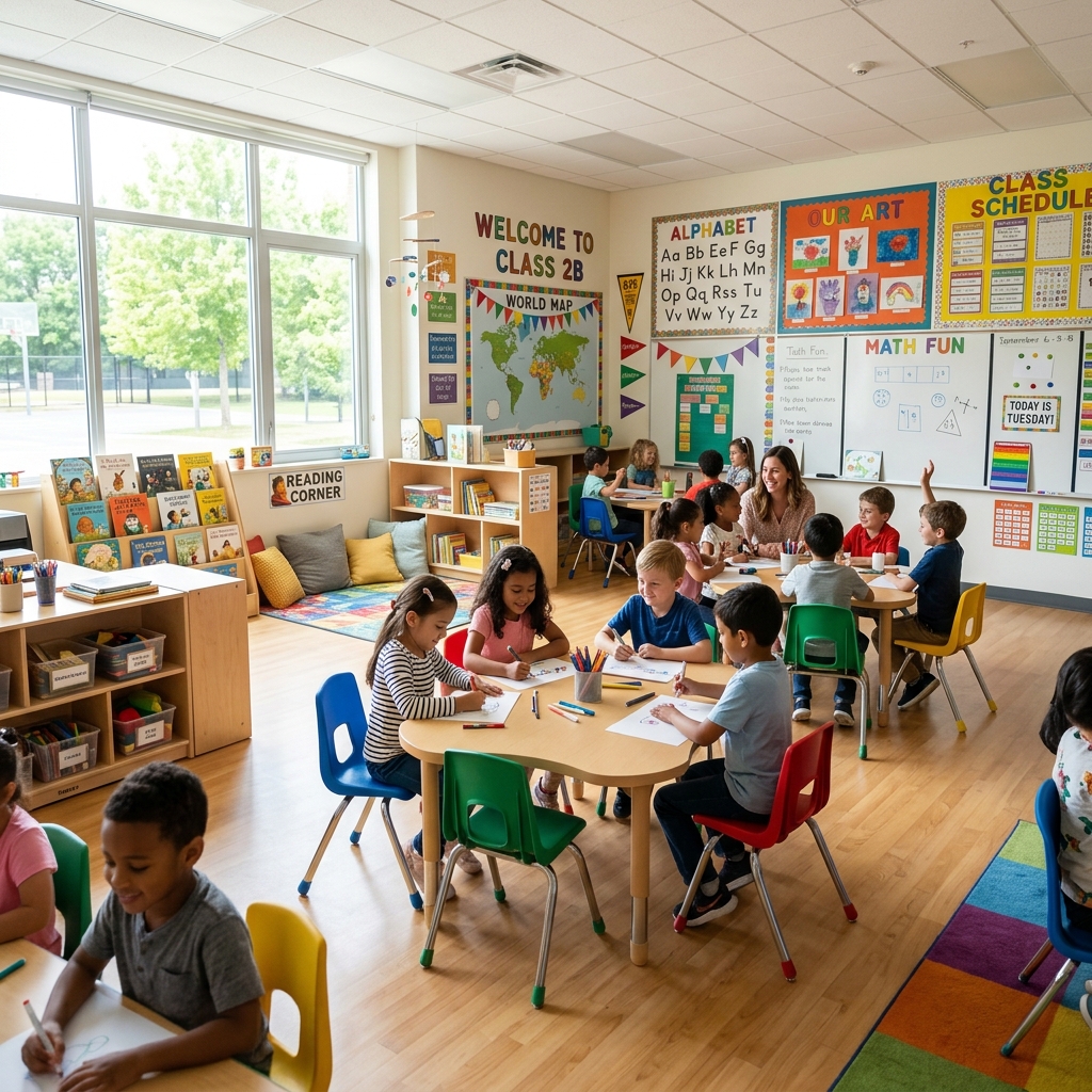Des Salles de Classe Équipées